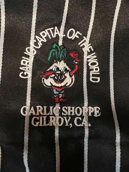 Aprons Garlic Capital of the World Garlic Dude Logo Garlic Shoppe Gilroy CA Embroidered $24.98