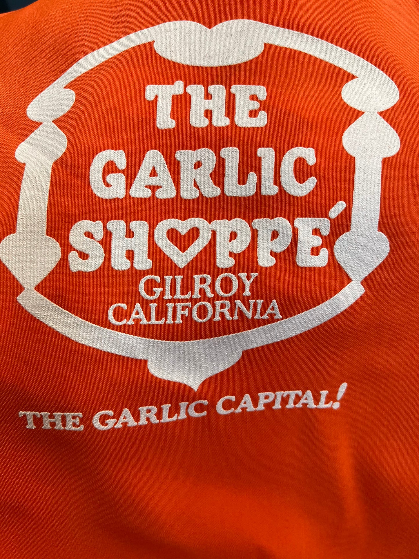 Delantal The Garlic Shoppe Logo Serigrafiado $9.98