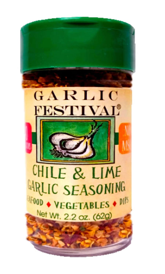Seasoning Chil & Lime Garlic 2.2 oz Garlic Festival Foods $8.98