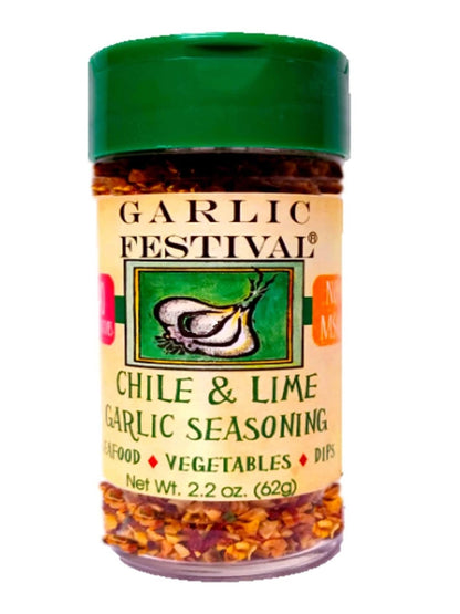 Seasoning Chil & Lime Garlic 2.2 oz Garlic Festival Foods $8.98