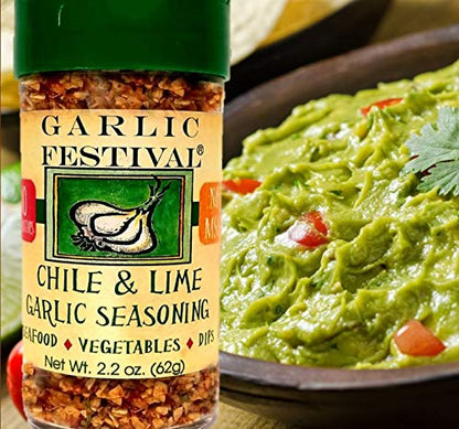 Seasoning Chil & Lime Garlic 2.2 oz Garlic Festival Foods $8.98