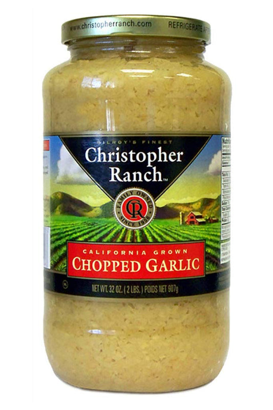 Chopped Garlic Christopher Ranch Gilroy California 32 oz Best deal 37 cents per oz $11.98