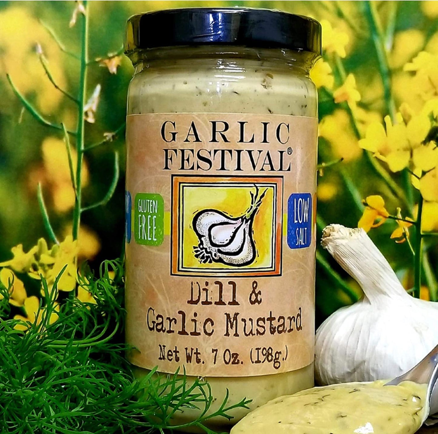 Dill & Garlic Mustard Garlic Festival Foods 7 oz $6.98