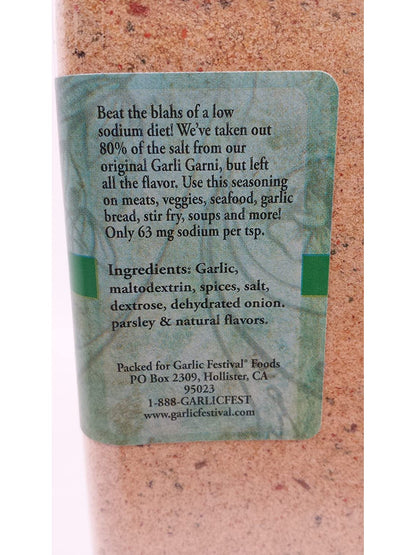 Seasoning Garli Garni 80% Less Salt Garlic Festival Foods 1 lb 8 oz $32.98