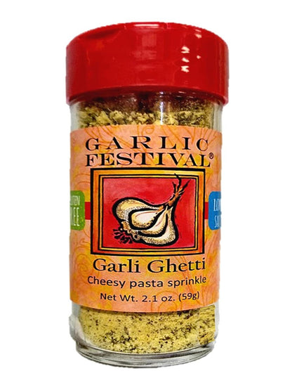 Seasoning Garli Ghetti Cheesy Garlic Sprinkle 2.1 oz Garlic Festival Foods $8.98