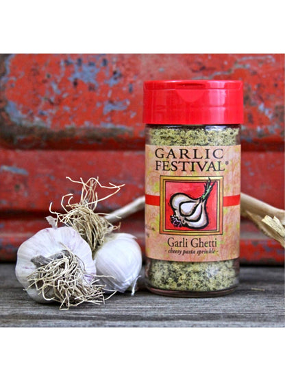 Seasoning Garli Ghetti Cheesy Garlic Sprinkle 2.1 oz Garlic Festival Foods $8.98