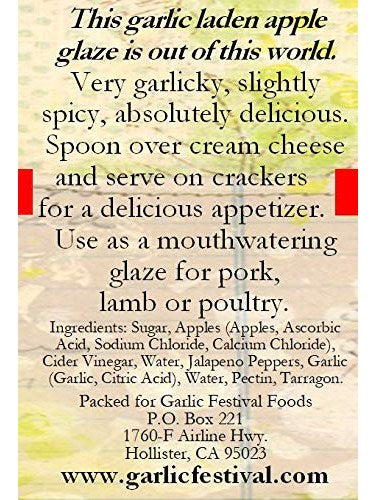 Jelly Garli Glaze  10.5 oz Garlic Festival Foods $8.98