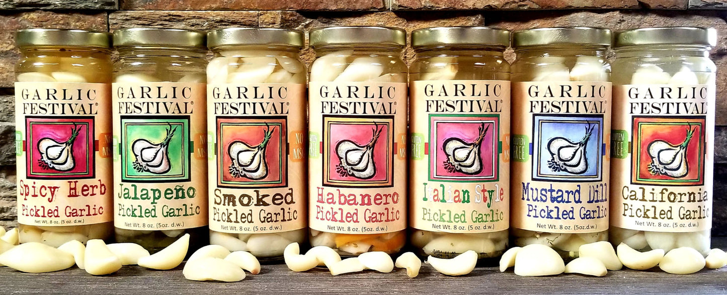 Pickled Garlic Smoked Garlic Festival Foods 8 oz $9.98