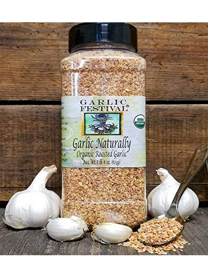 Garlic Naturally USDA ORGANIC Roasted Garlic Pieces Garlic Festival Foods 1 lb 7 oz $32.98
