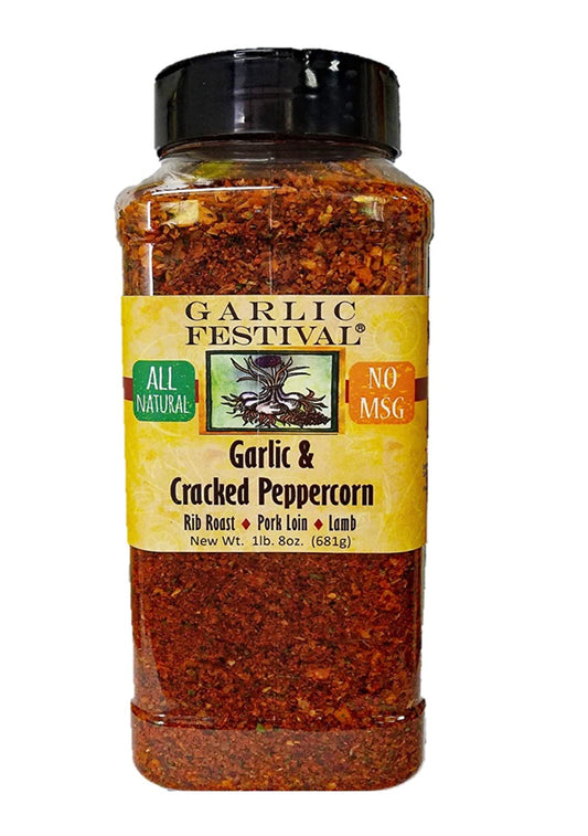 Seasoning Garlic & Cracked Peppercorns Garlic Festival Foods 1 lb 8 oz $32.98
