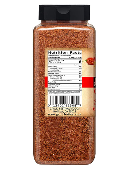 Seasoning Honey Habanero Garlic Rub & Seasoning Garlic Festival Foods 1 lb 10 oz  $32.98