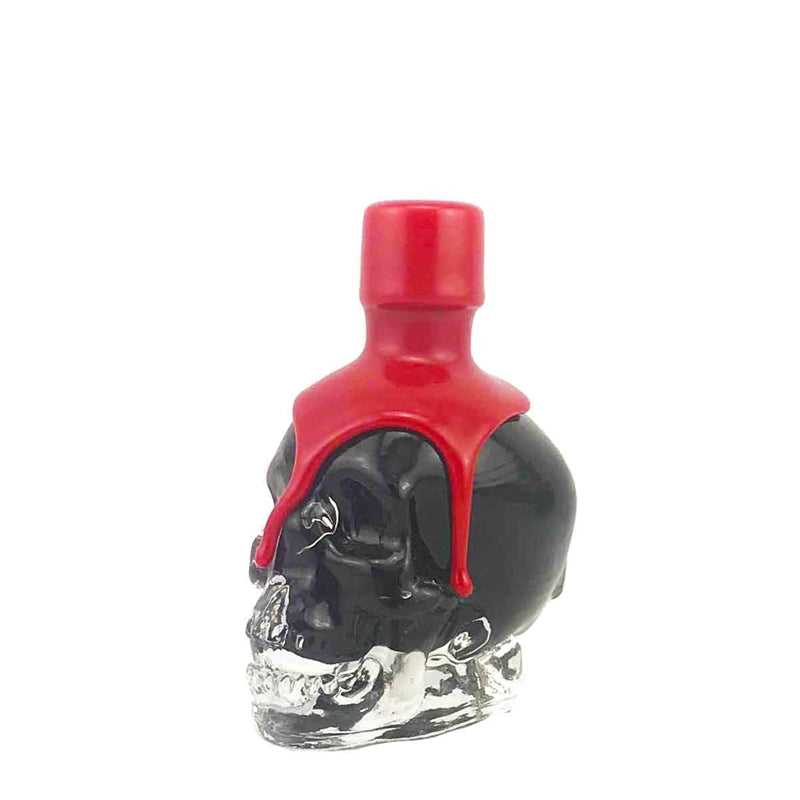 Hot Sauce Burn Sauces 1 million Scoville Units Extract Acute Burn Artifact in Glass Skull with Red Wax Finish 1.7 oz Heat 10+++Extract
