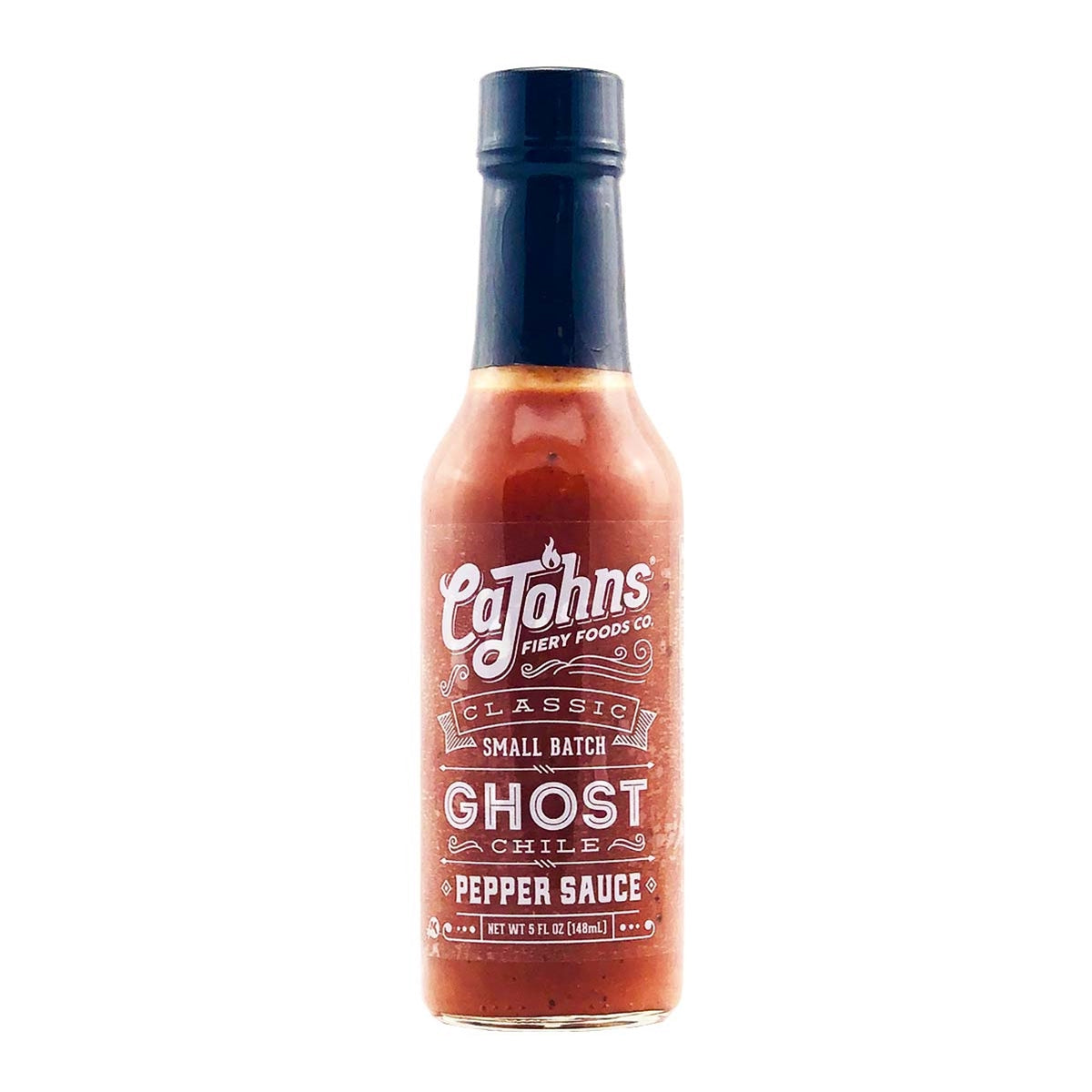 Hot Sauce CaJohns Small Bath Ghost Chile 5 oz Heat 6