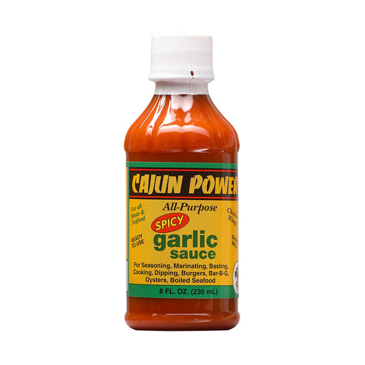 Hot Sauce Cajun Power Spicy Garlic Sauce 8 oz Louisiana Heat 5