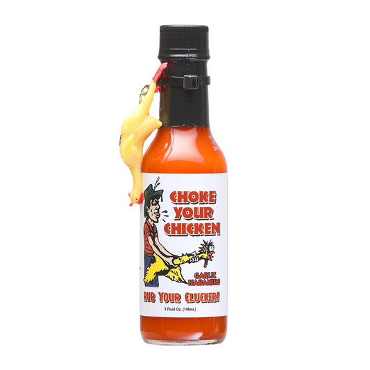 Hot Sauce Choke Your Chicken Garlic Habanero 5 oz Heat 6