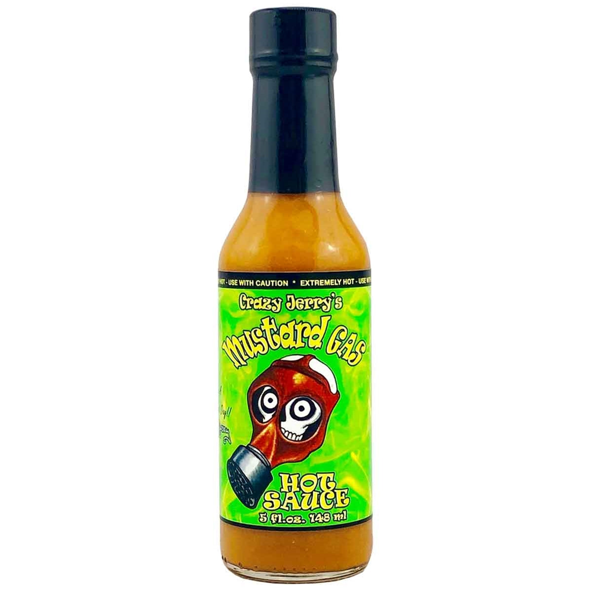 Hot Sauce Crazy Jerry Mustard Gas 5 oz Heat 10+++Extract