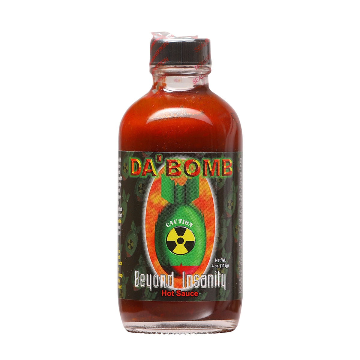 Hot Sauce Da Bomb Beyond Insanity 4 oz  119,700 Scoville Units Heat 10+++Extract