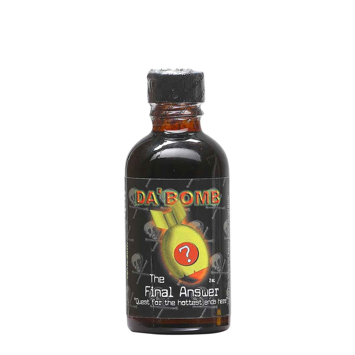 Hot Sauce Da Bomb Final Answer 2 oz Quest for the hottest end here Heat 10+++ Extract $78.98
