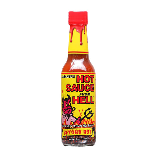 Hot Sauce From Hell Yellow & Red Label 5 oz Heat 9 $7.98