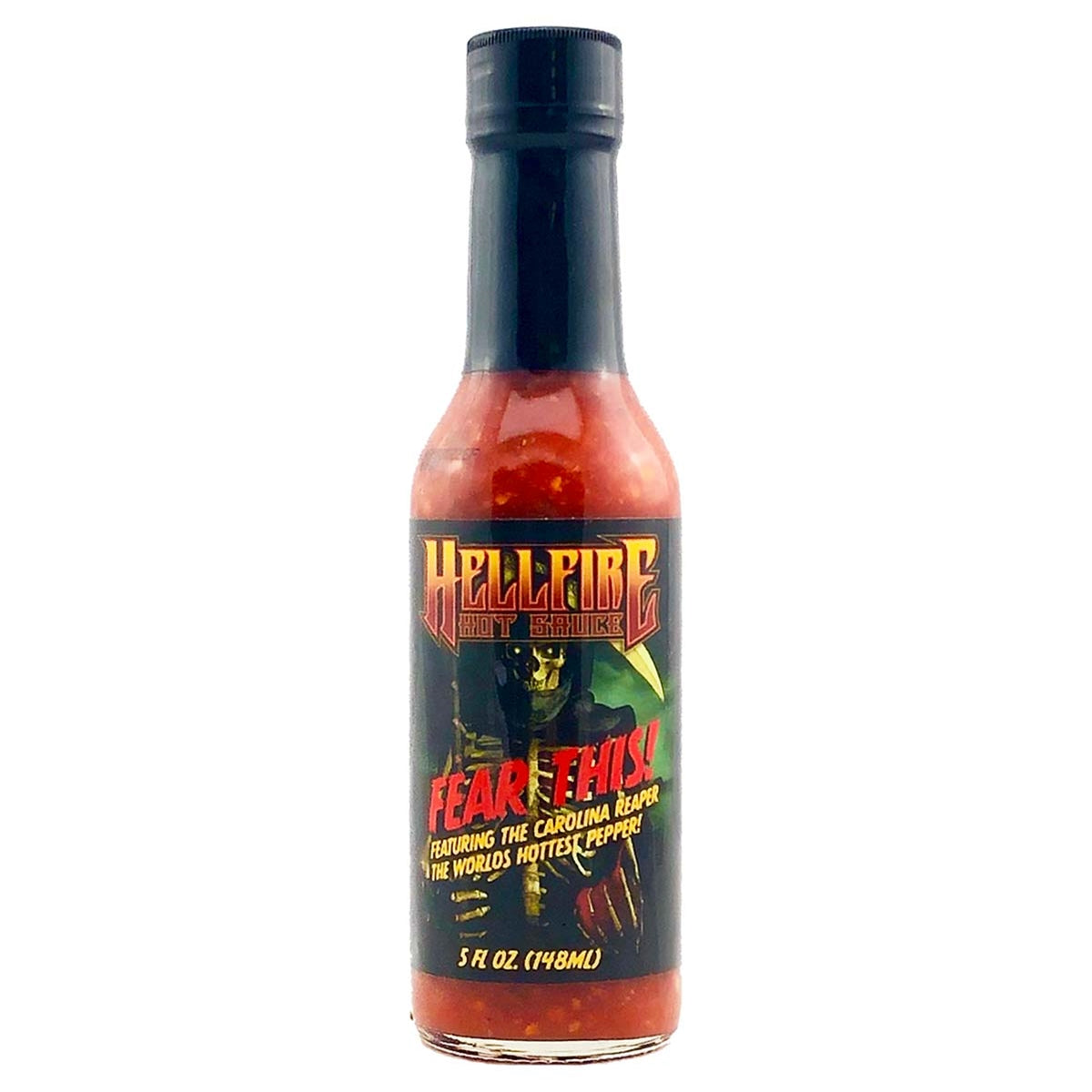 Hot Sauce Hellfire Fear This! Carolina Reaper 5 oz Heat 10 Extract