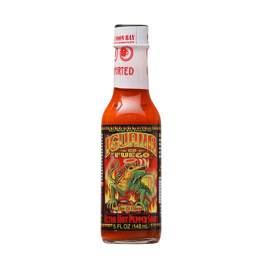 Hot Sauce Iguana En Fuego Ultra Hot Pepper Sauce 5 oz Heat 8 Extract