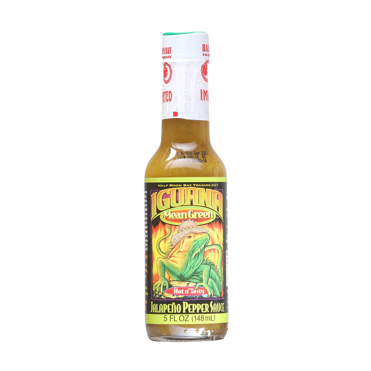 Hot Sauce Iguana Mean Green Jalapeno 5 oz Heat 6