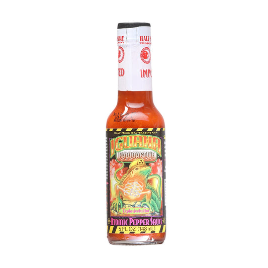 Hot Sauce Iguana Radioactive Atomic Pepper Sauce 5 oz Heat 8