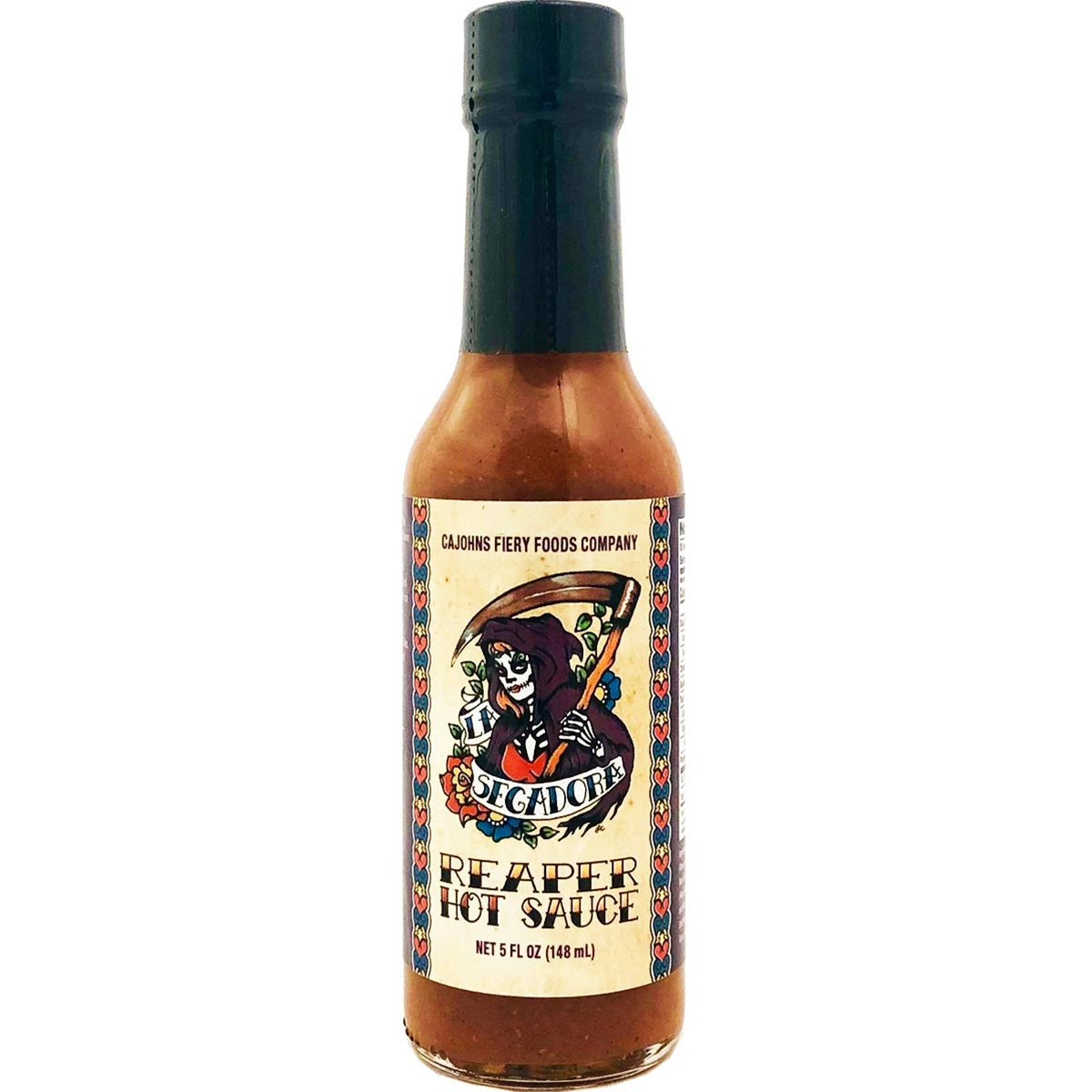 Hot Sauce La Segadora Reaper CaJohns Fiery Foods 5 oz Heat 8