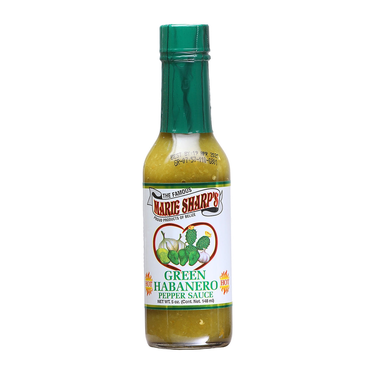 Hot Sauce Marie Sharps Green Habanero 5 oz Belize Heat 8