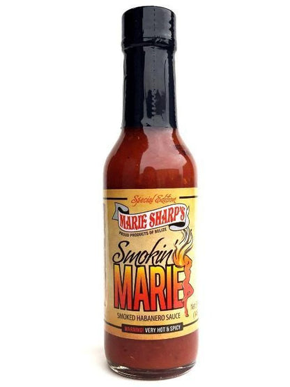 Hot Sauce Marie Sharps Smokin Marie Smoked Habanero Belize 5 oz Heat 7 $8.48