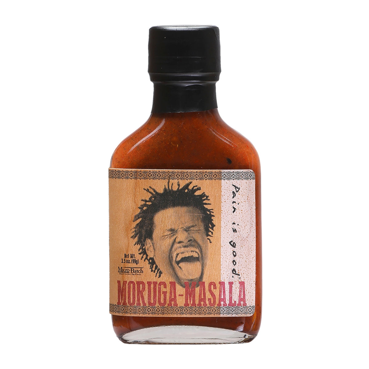 Hot Sauce Pain Is Good Moruga-Masala 3.5 oz Flask Heat 9 G