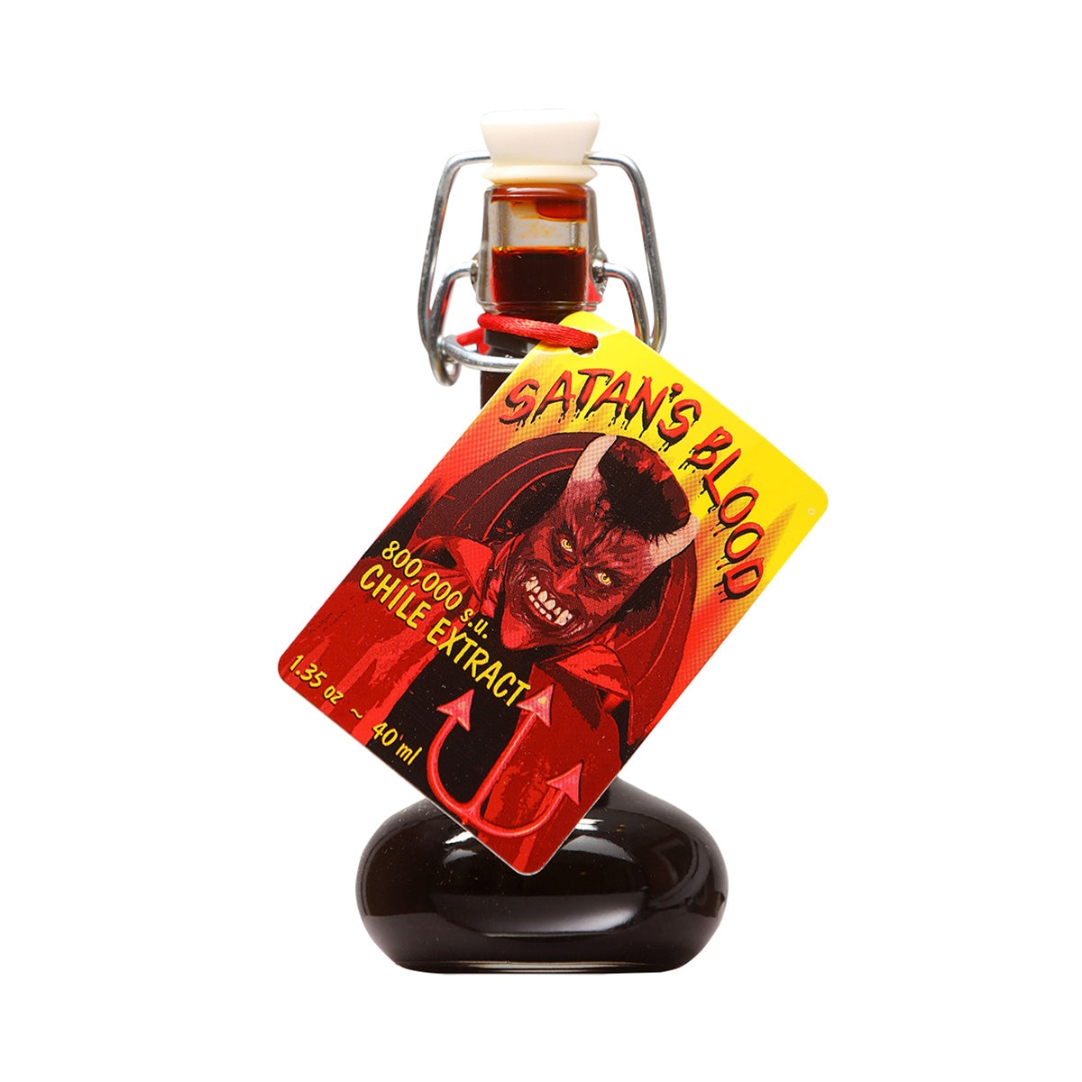 Hot Sauce Satans Blood 1.35 oz Flask 800,000 Scoville Units Heat 10+++Extract