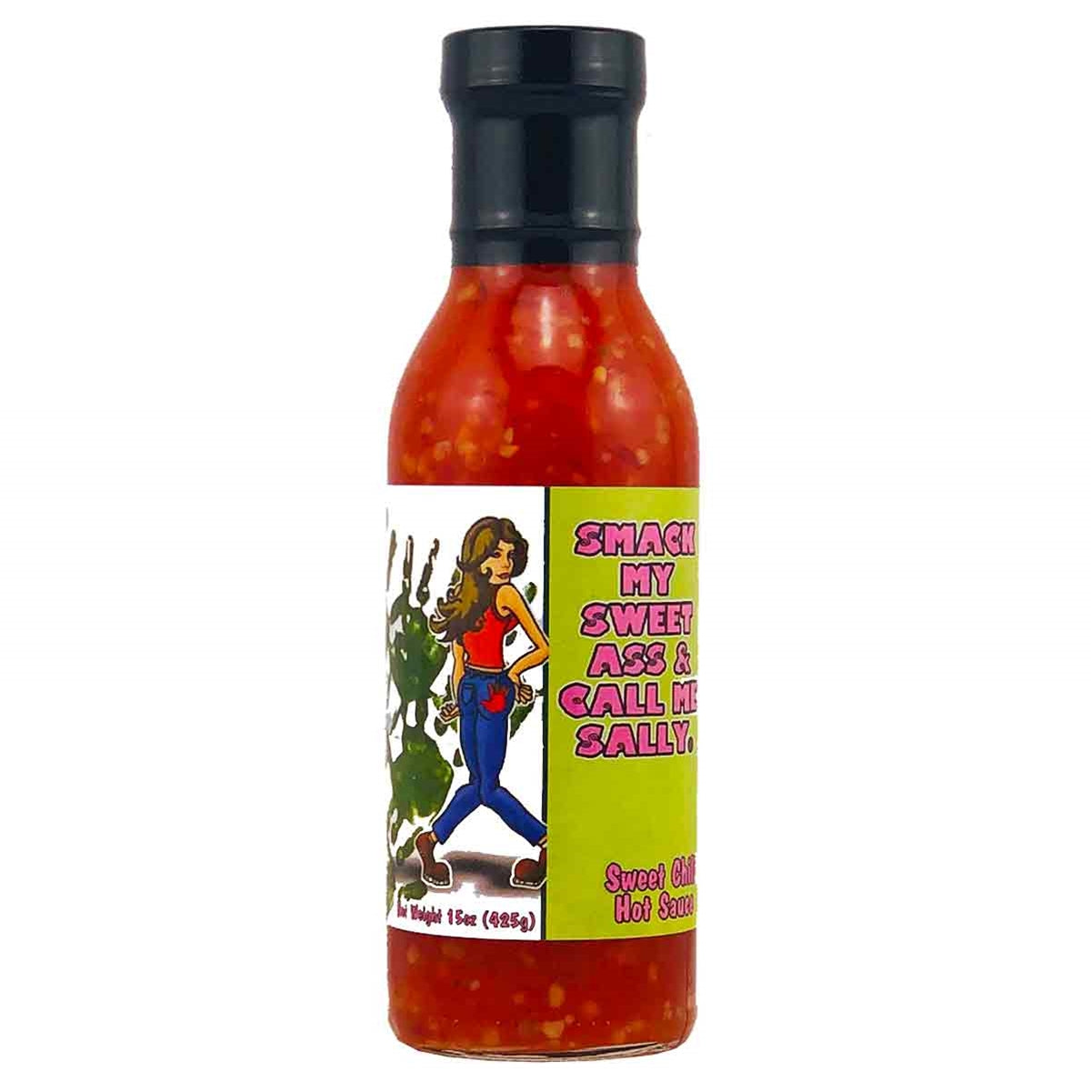 Hot Sauce Smack My Ass & Call Me Sally Sweet Chile 15 oz BIG plastic bottle