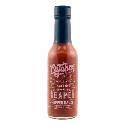 Hot Sauce Small Batch Carolina Reaper 5 oz Ca John Fiery Foods Heat 9 North Carolina