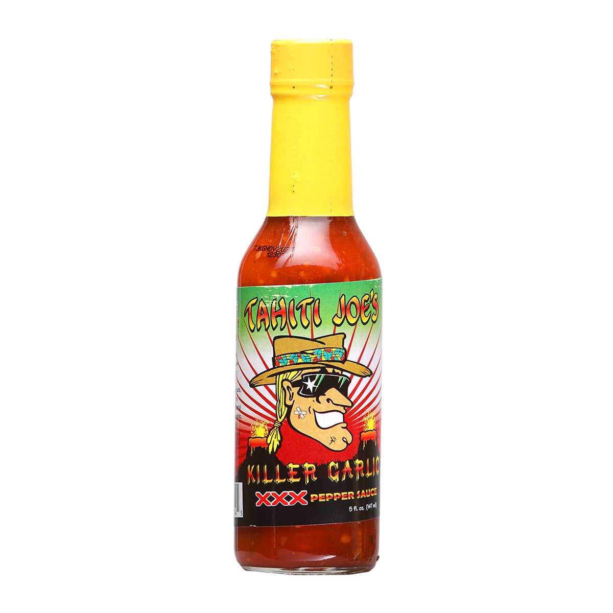 Hot Sauce Tahiti Joes Killer Garlic XXX 5 oz Heat 9