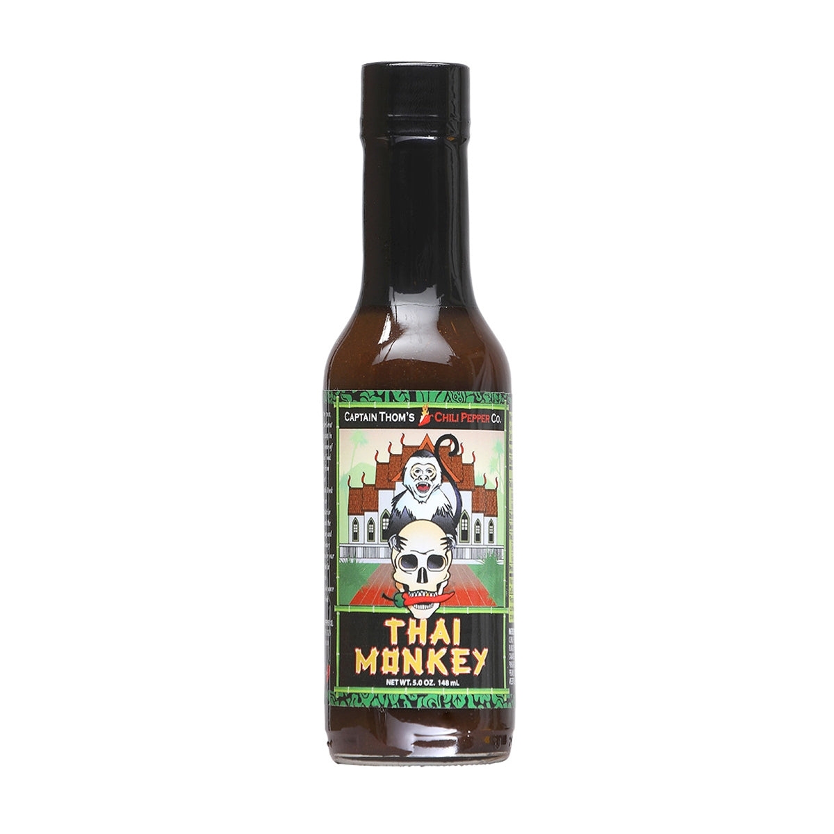 Hot Sauce Thai Monkey Captain Thoms 5 oz Heat 6 $7.98