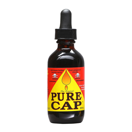 Hot Sauce The Original Pure Cap Eyedropper 2 oz 500,000 Scoville Units Heat 10+++ 100 times hotter than Jalapeno Extract Eye Dropper