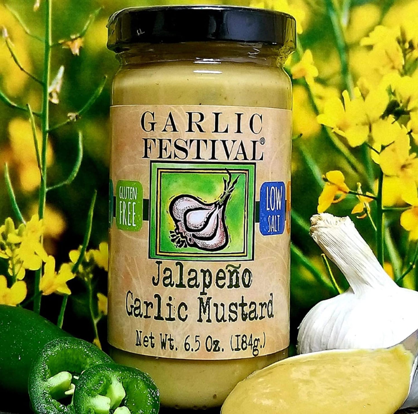 Jalapeno Garlic Mustard Garlic Festival Foods 7 oz $6.98