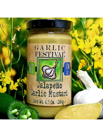 Jalapeno Garlic Mustard Garlic Festival Foods 7 oz $6.98