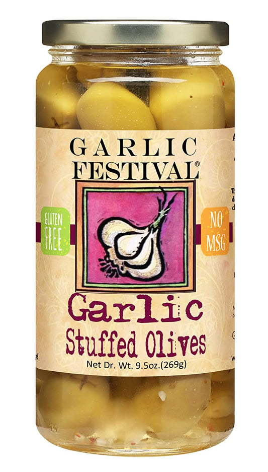 Olives Garlic Stuffed Garlic Festival 9.5 oz $12.98
