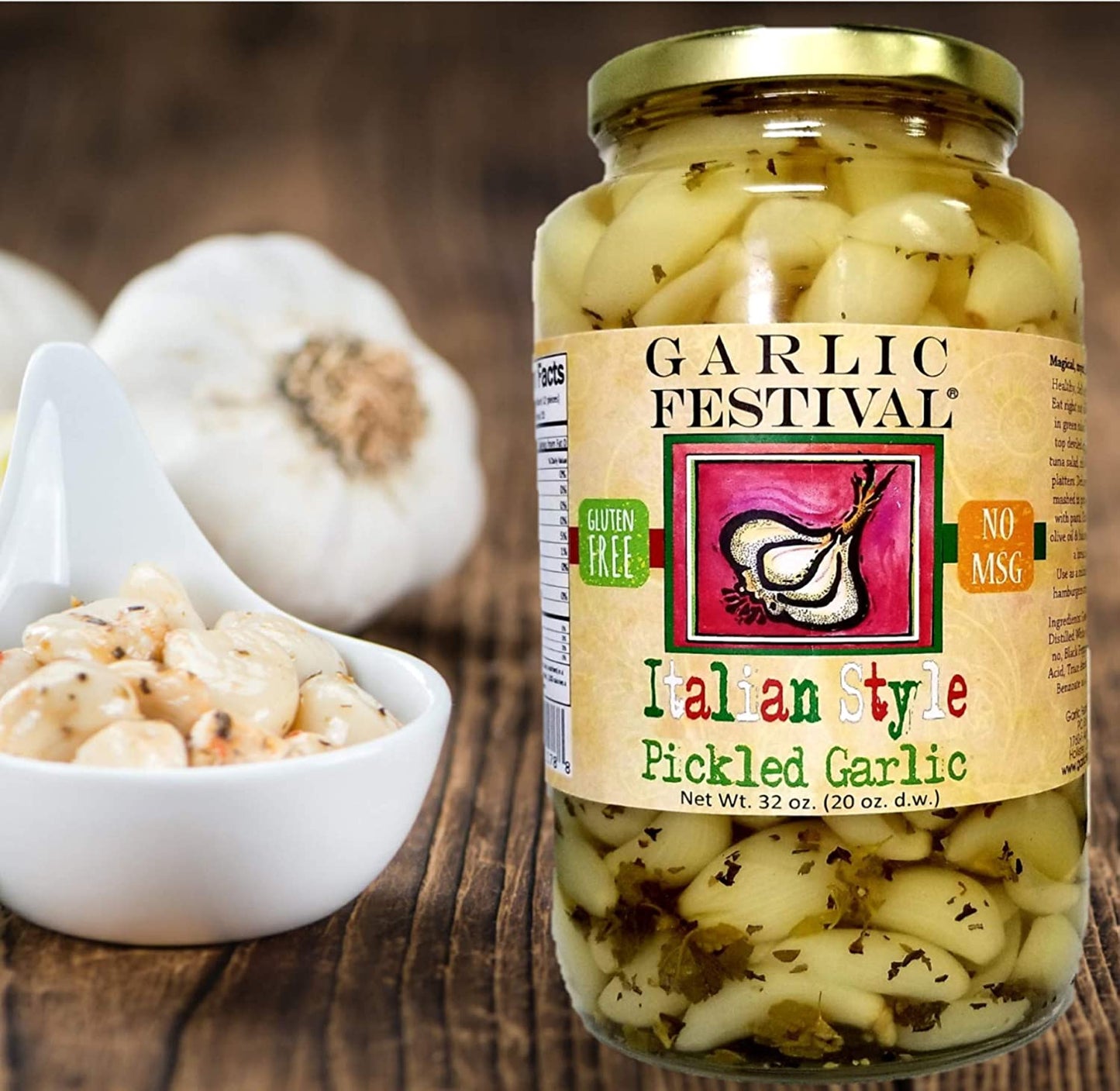 Pickled Garlic Italian Style Garlic Festival 32 oz $22.98