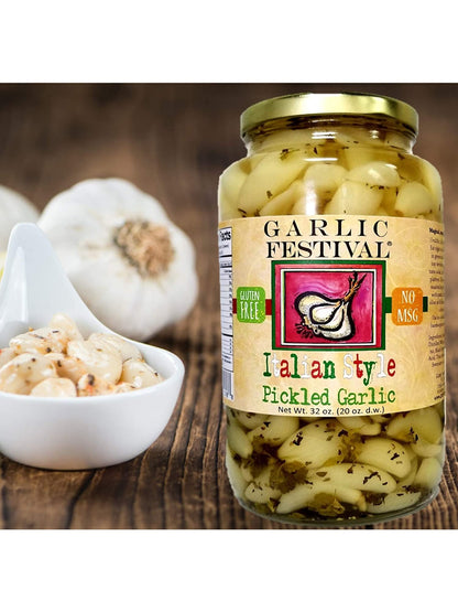 Festival de ajo al estilo italiano con ajo encurtido, 32 oz, $22.98