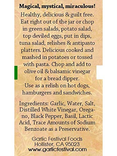 Festival de ajo al estilo italiano con ajo encurtido, 32 oz, $22.98