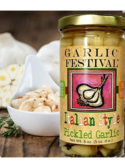Pickled Garlic Italian Style Garlic Festival Foods 8 oz $9.98