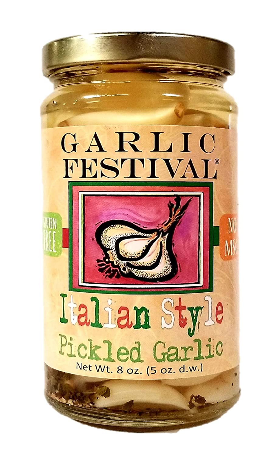 Pickled Garlic Italian Style Garlic Festival Foods 8 oz $9.98