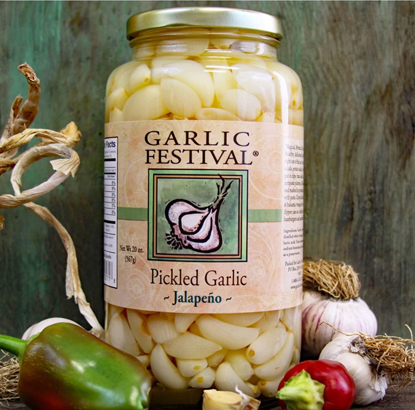 Pickled Garlic Jalapeno Garlic Festival 32 oz $22.98