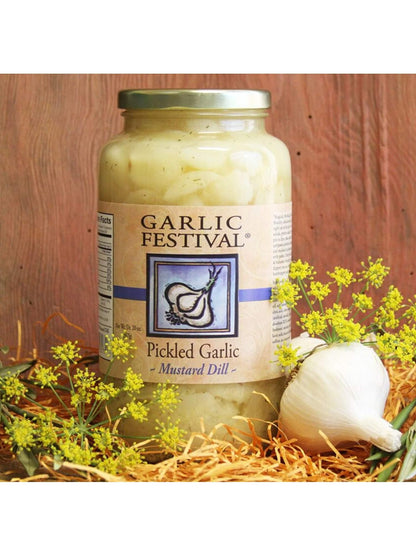 Pickled Garlic Mustard Dill Garlic Festival 32 oz $22.98