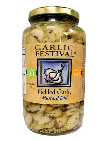 Pickled Garlic Mustard Dill Garlic Festival 32 oz $22.98