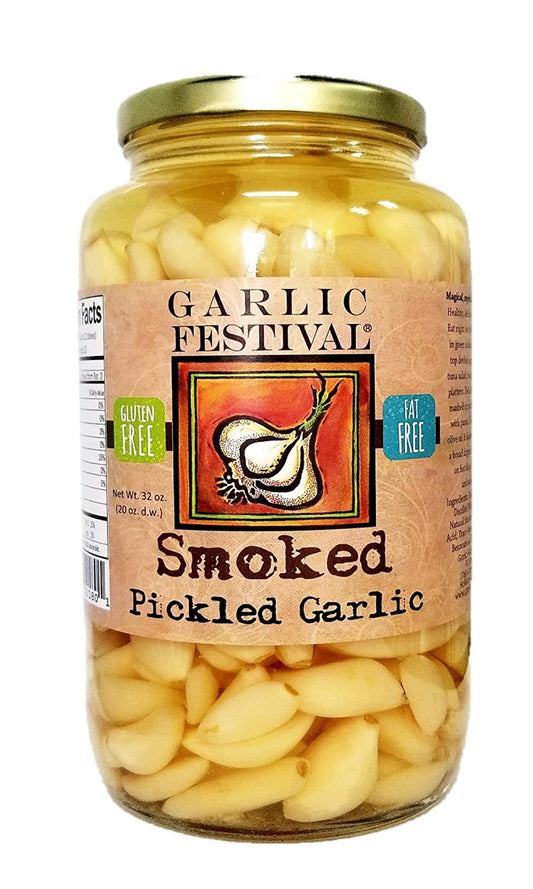 Pickled Garlic Smoked Garlic Fesitval Foods 20 盎司
