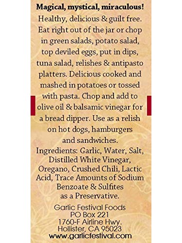Festival de ajo con hierbas picantes y ajo encurtido, 32 oz, $22.98